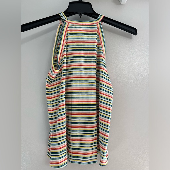 NWT Society & Stitch Multicolored Halter Racerback Tank - Picture 2 of 9